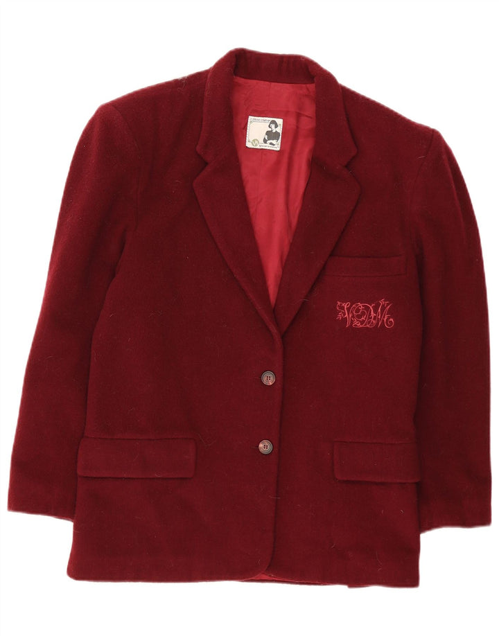 Giacca blazer da donna Duca Visconti Di Modrone UK 14 Bordeaux medio
