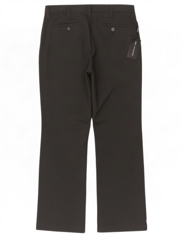 Pantaloni casual da uomo Marks & Spencer Autograph W32 L29 Gessato nero