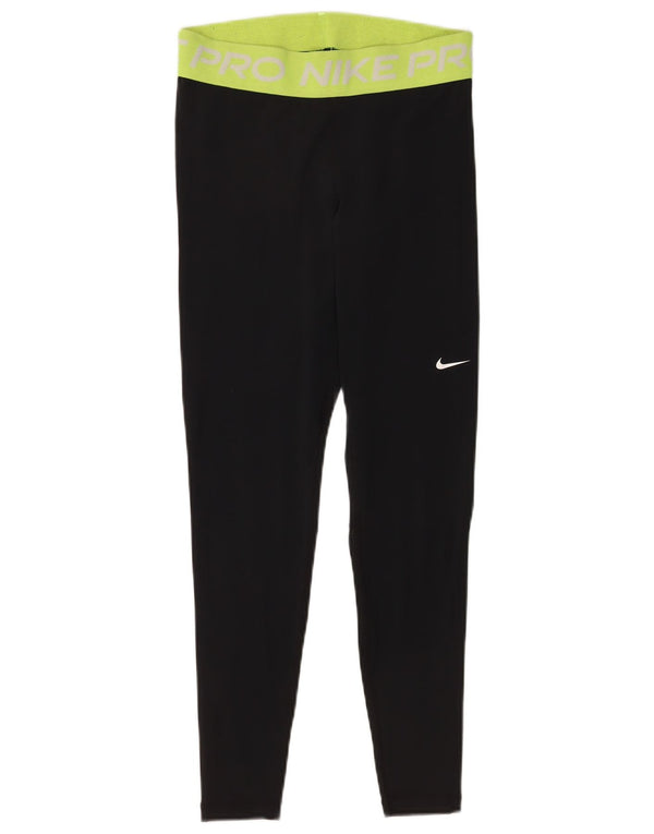 Nike Womens Dri Fit Leggings UK 12 Medium  Black