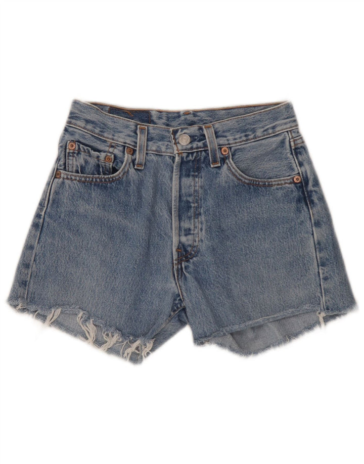 Levi's Womens 501 Denim Shorts W26 Small Blue