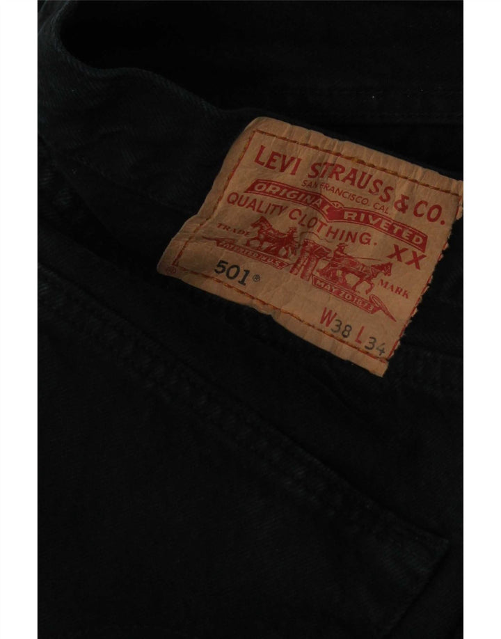 Levi's Mens 501 Straight Jeans W38 L30 Navy Blue