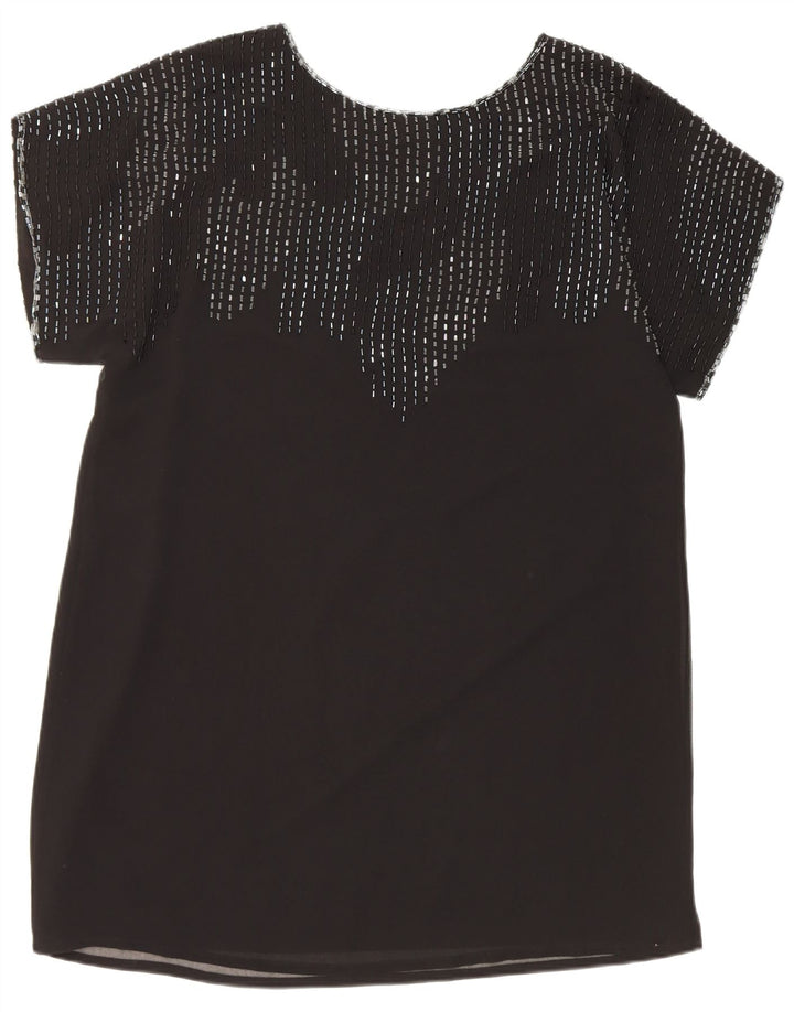 Wallis Dame Petite Shift Kjole UK 18 XL Sort Polyester