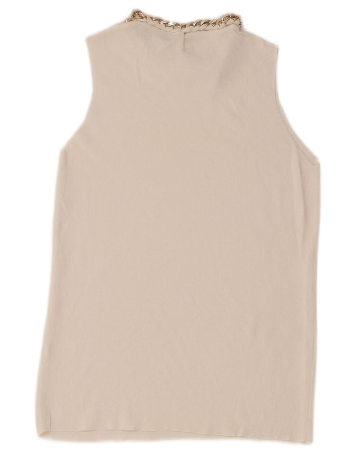 Zara Femme Débardeur UK 12 Medium Blanc