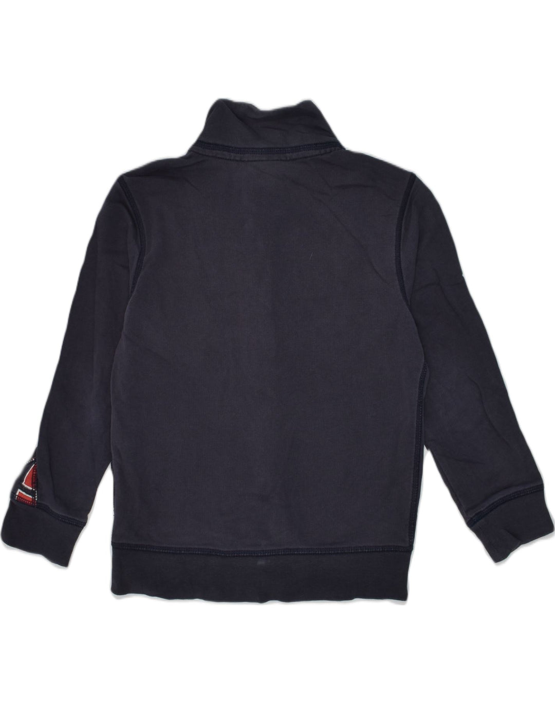 NAPAPIJRI Boys Graphic Tracksuit Top Jacket 6-7 Years Navy Blue Cotton | Vintage Napapijri | Thrift | Second-Hand Napapijri | Used Clothing | Messina Hembry 