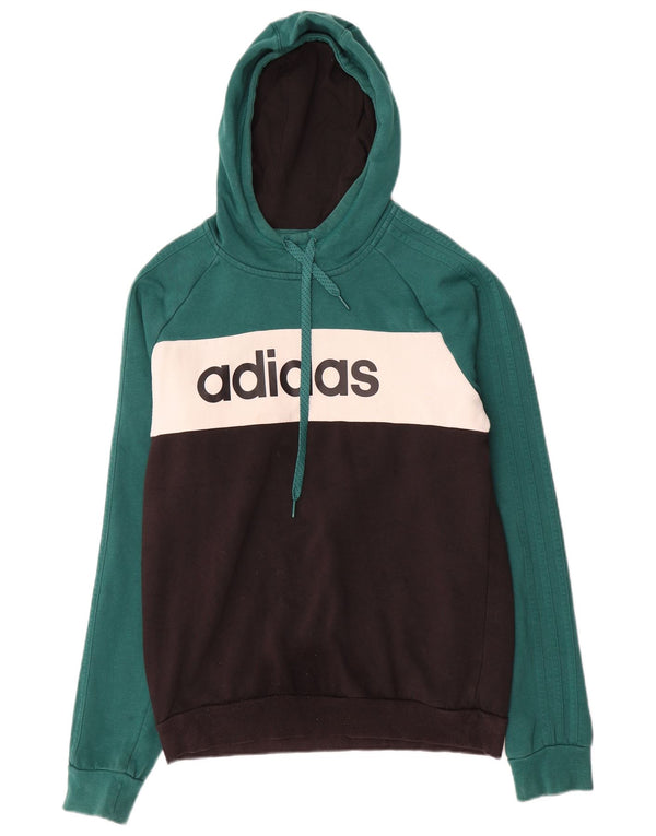 Adidas Mens Graphic Hoodie Jumper Medium Multicoloured Colourblock