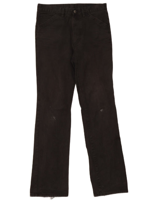 Gas Mens Bootcut Casual Trousers W31 L32 Black