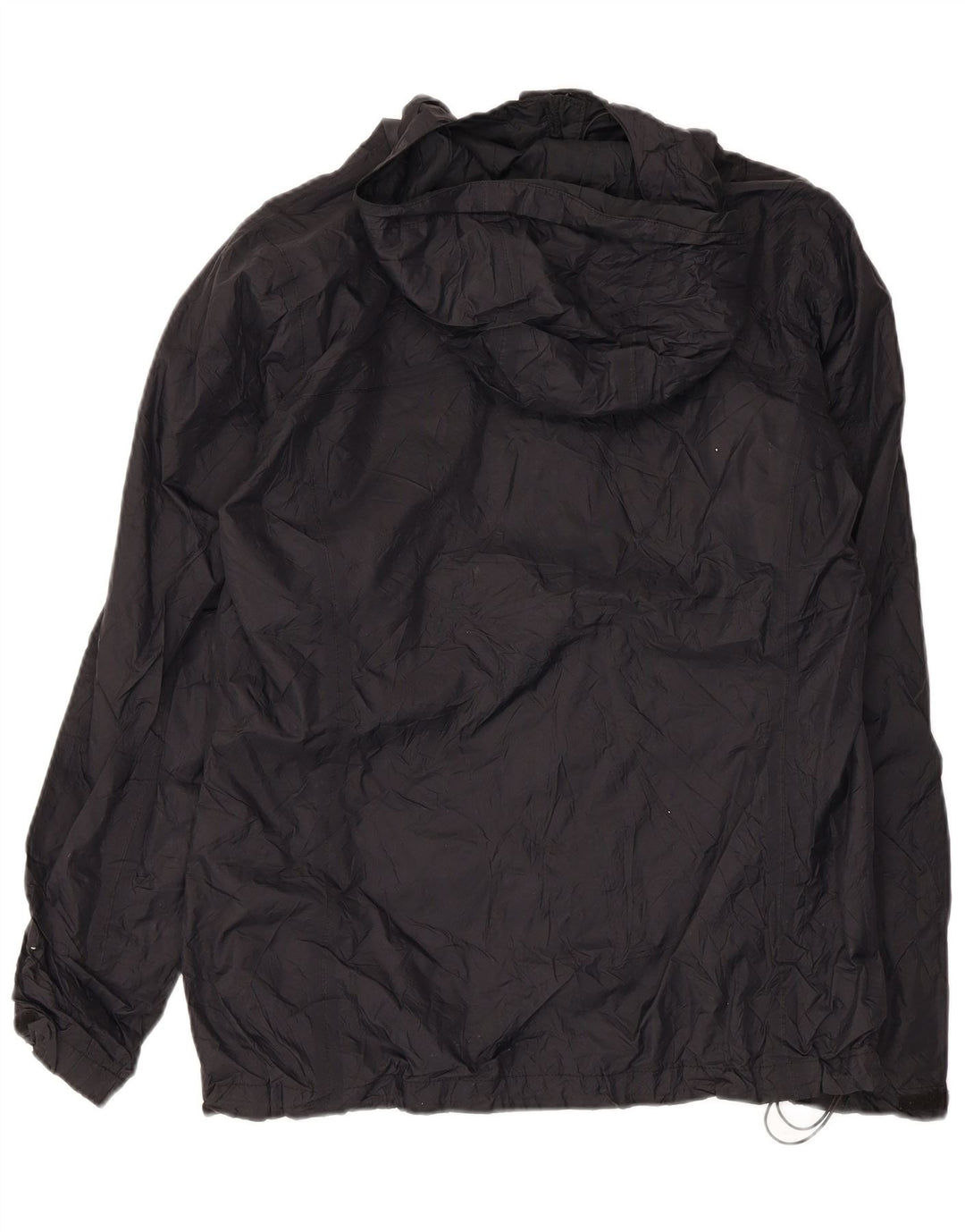 Columbia Womens Hooded Rain Jacket UK 16 Large Black Nylon