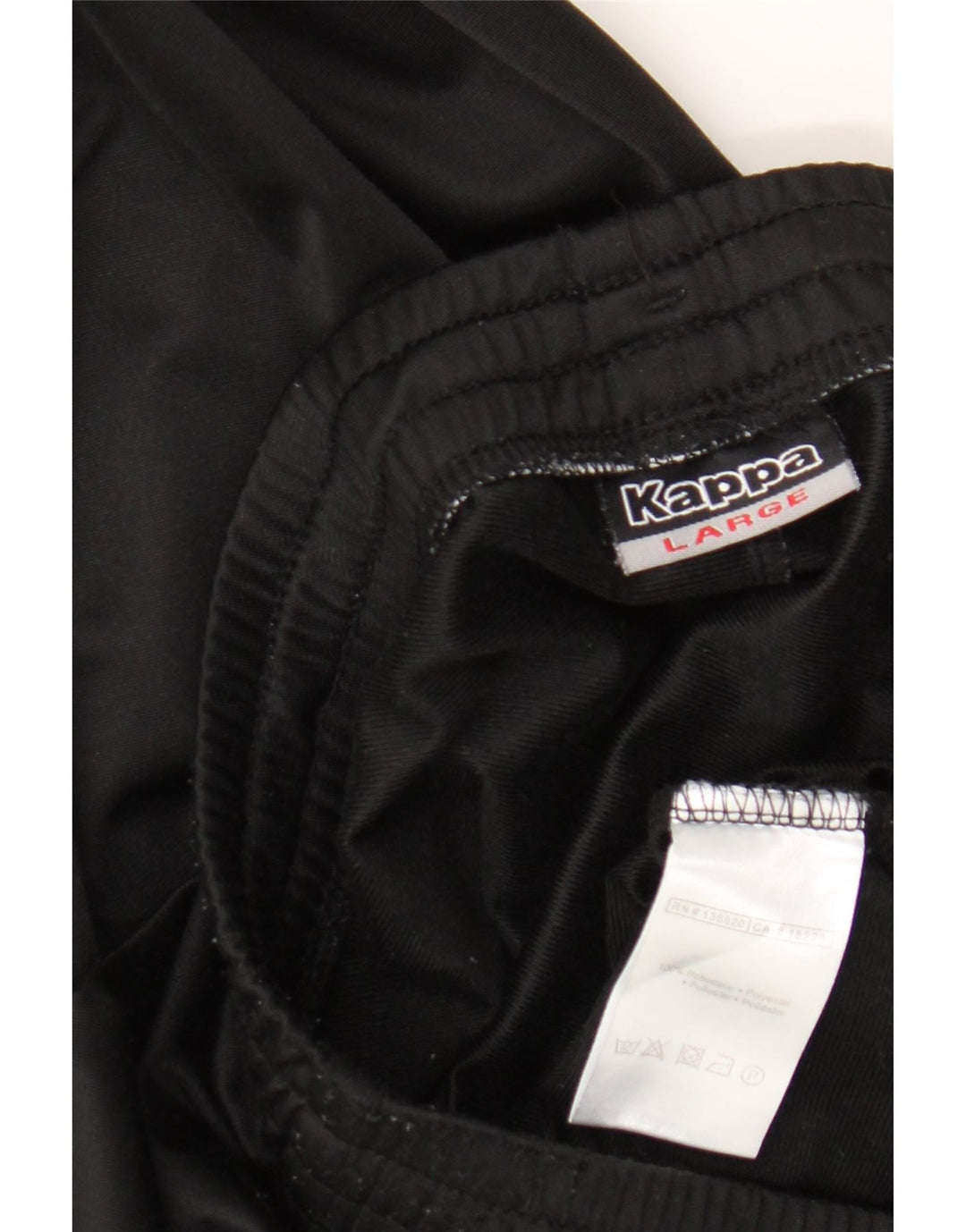 Kappa Mens Tracksuit Trousers Joggers Large  Black Polyester