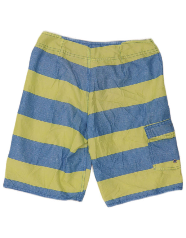 Pantaloncini da bagno da uomo Quiksilver XS in poliestere a righe blu