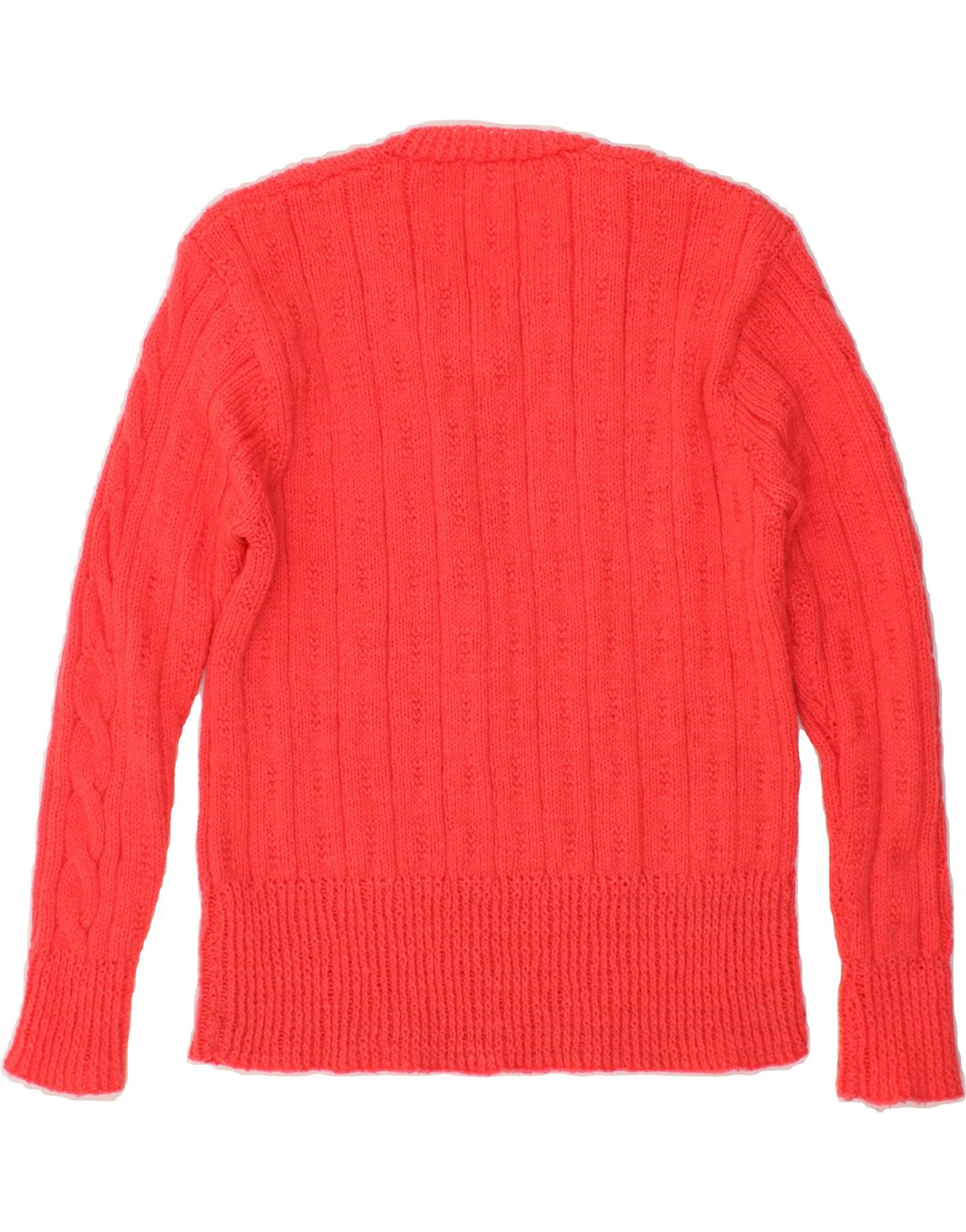 VINTAGE Womens V-Neck Jumper Sweater UK 12 Medium Pink Vintage Vintage and Second-Hand Vintage from Messina Hembry 