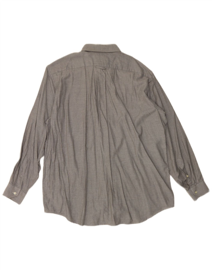 Lacoste Mens Shirt Size 44 XL Grey Cotton