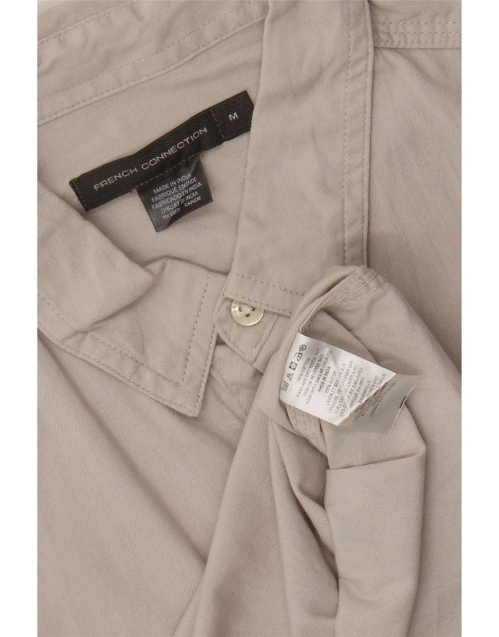 FRENCH CONNECTION Mens Shirt Medium Beige Cotton