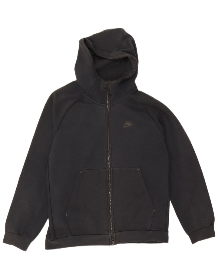 Nike Sweat à capuche zippé pour homme en coton noir moyen