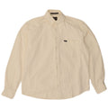 Sergio Tacchini Mens Corduroy Shirt XL White Cotton