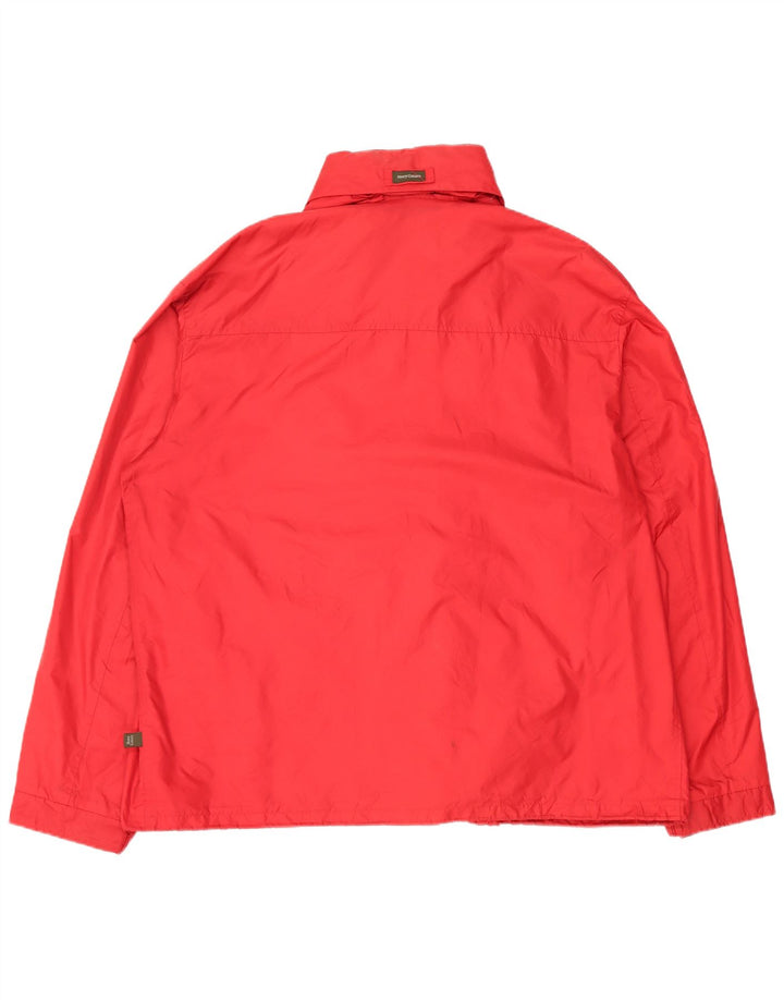 HENRY COTTONS Herren Regenjacke mit Kapuze IT 56 3XL Rot Polyamid