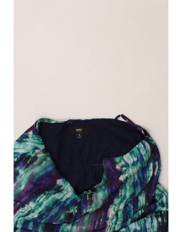 MOSSIMO Womens Sleeveless Tiered Dress UK 10 Small Multicoloured Tie Dye Vintage Mossimo and Second-Hand Mossimo from Messina Hembry 