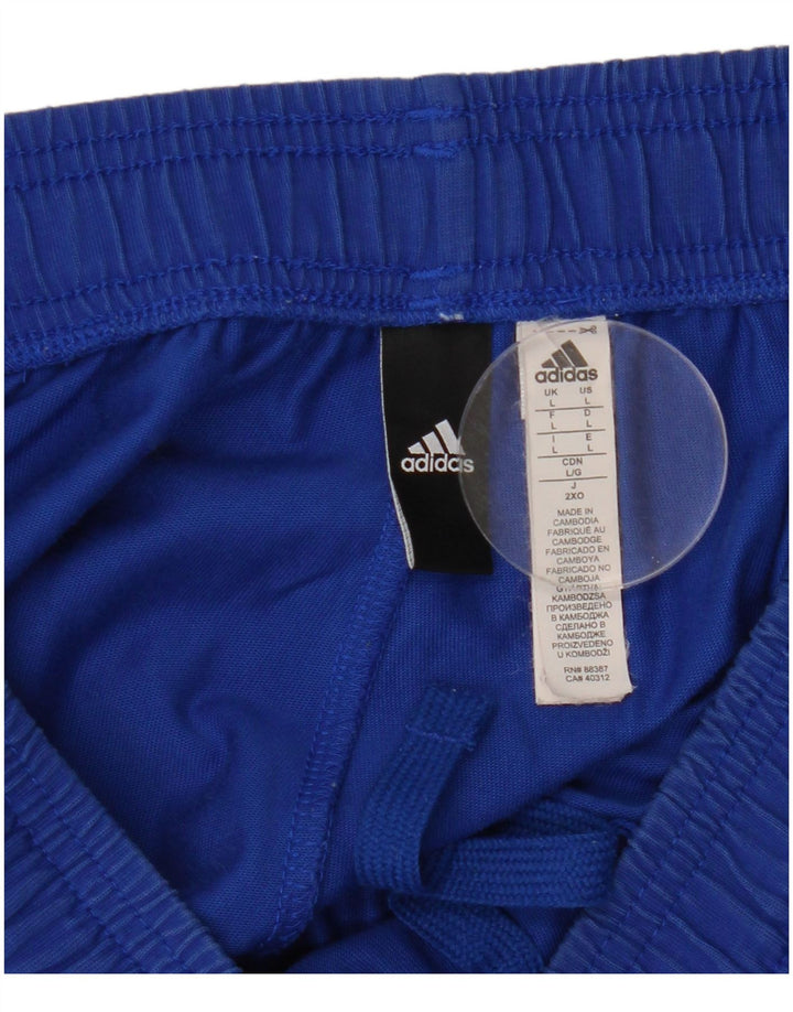 Adidas Træningsdragtsbukser til mænd store blå bomuld