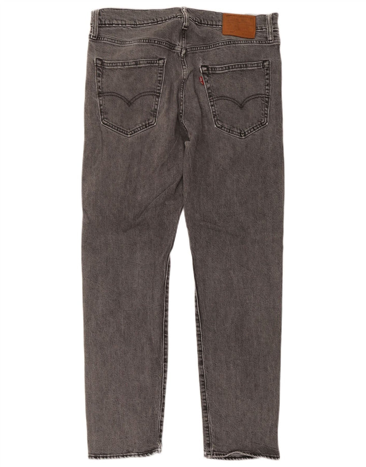 Levi's Mens 502 Tapered Jeans W34 L32 Grey Cotton