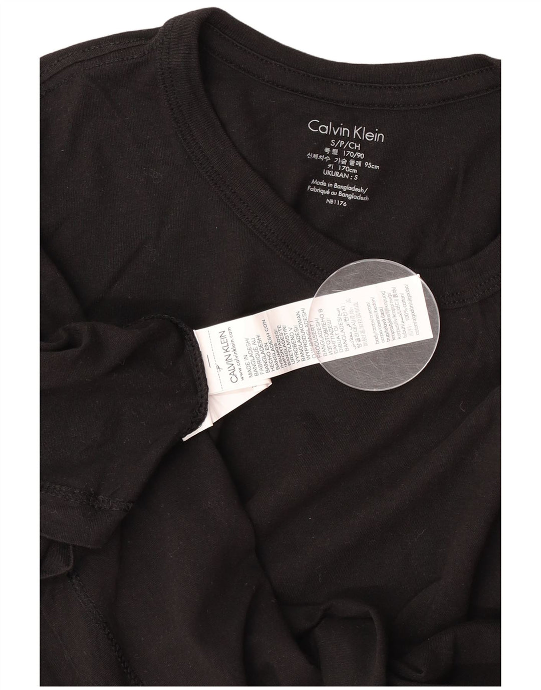 Calvin Klein Mens T-Shirt Top Small Black Cotton
