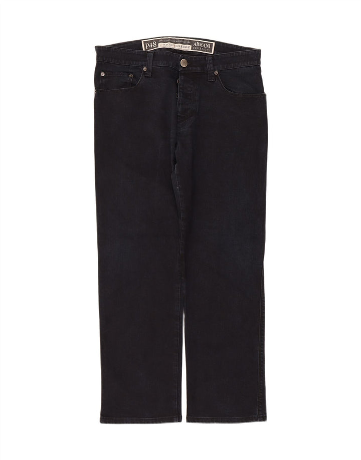Armani Mens Straight Jeans W32 L27 Navy Blue