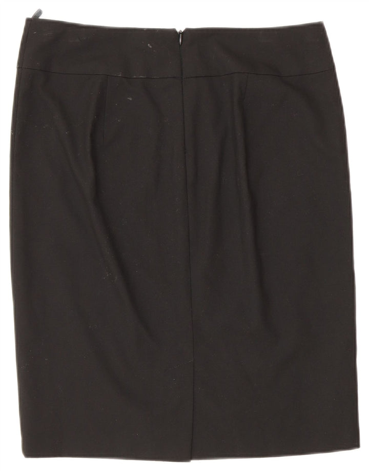 Benetton Damen Bleistiftrock Medium W28 Schwarz