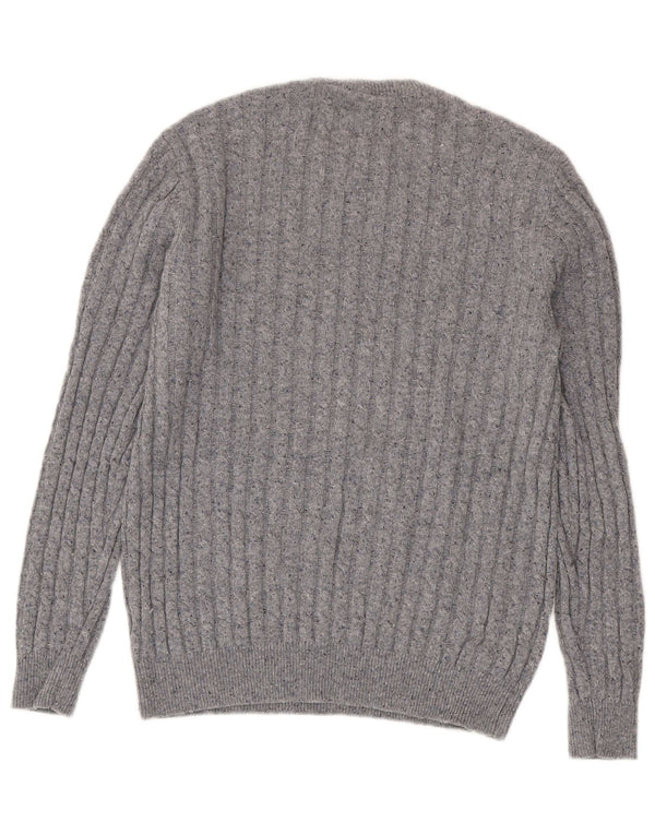 Jack Wills Pull à col rond pour homme en laine grise