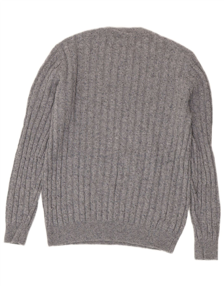 Jack Wills Pull à col rond pour homme en laine grise