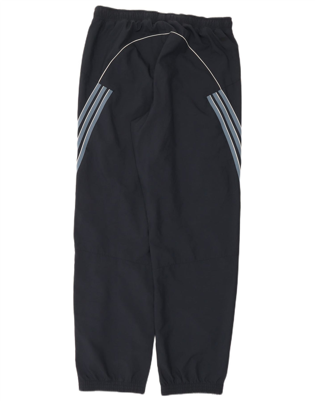 Adidas Mens Tracksuit Trousers Joggers Large Navy Blue Striped Polyester