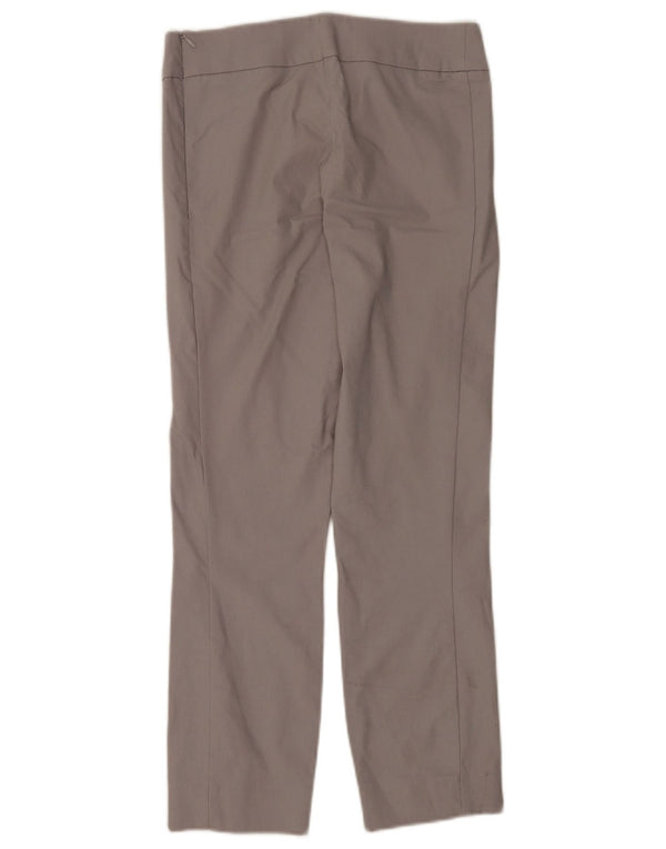 Phase Eight Womens Slim Cropped Trousers UK 10 Small W28 L25 Grey Cotton