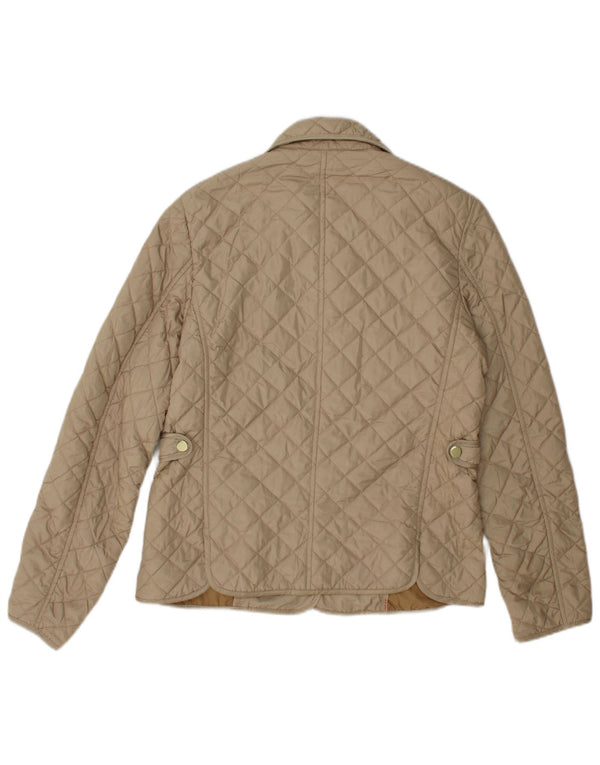 Zara Damen Steppjacke UK 12 Medium Beige Polyester