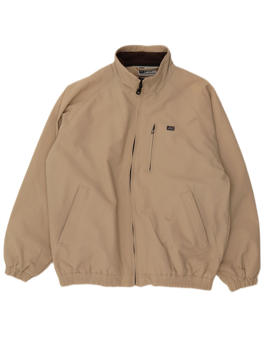 Giubbotto bomber da uomo Asics UK 40 Large Beige in poliammide