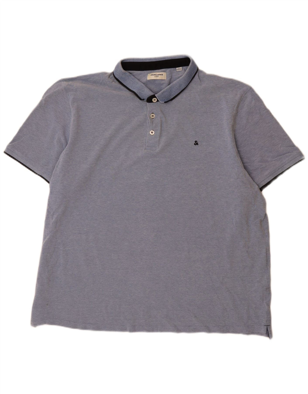 Jack & Jones Mens Polo Shirt 3XL Blue Cotton