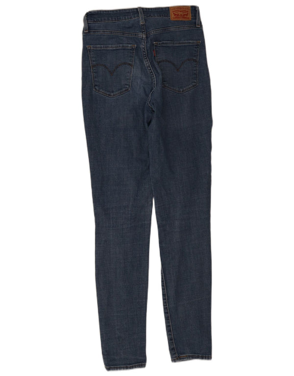 Levi's Womens 721 High Rise Skinny Jeans W28 L32 Blue Cotton