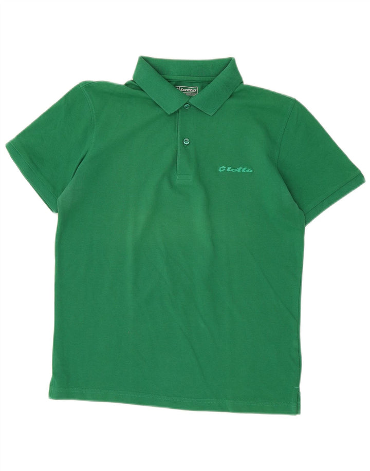 Lotto Mens Polo Shirt Small Green Cotton