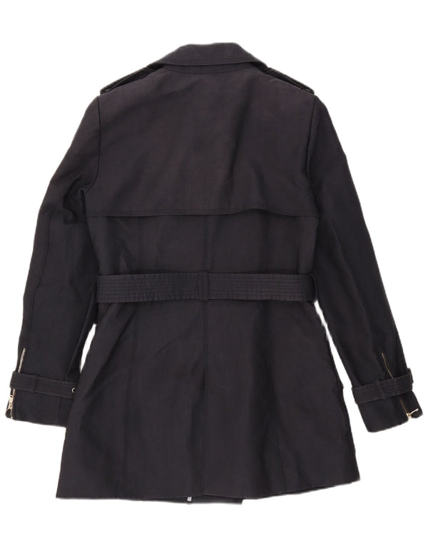 Trench da donna Zara UK 12 medio blu navy
