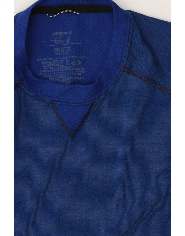 Patagonia Mens Regular Fit Top cu mânecă lungă XS Blue Poliester