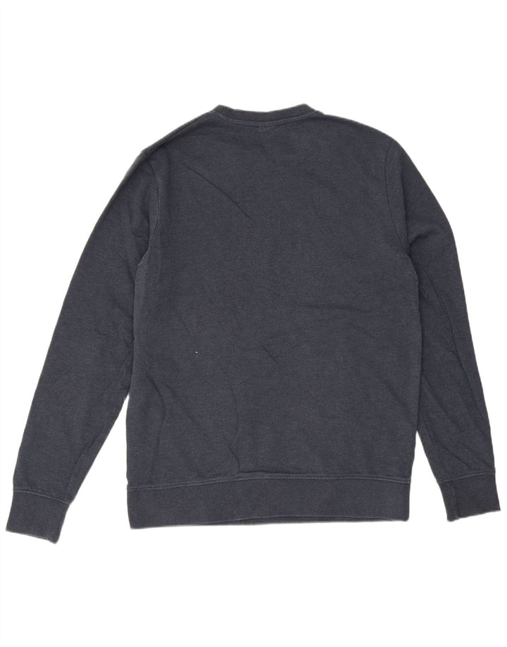 Jack & Jones Mens Graphic Sweatshirt Jumper Large Navy Blue Cotton