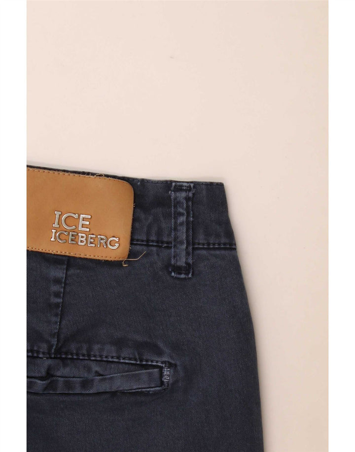 Iceberg Pantalon Chino Slim Femme W32 L29 Bleu Marine