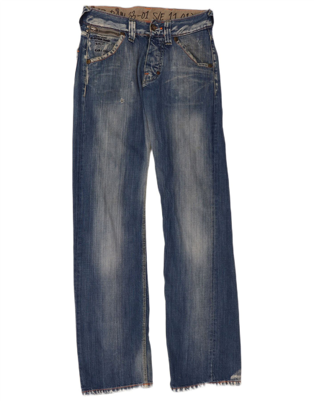 Damskie jeansy Bootcut G-Star W28 L34 Niebieska bawełna