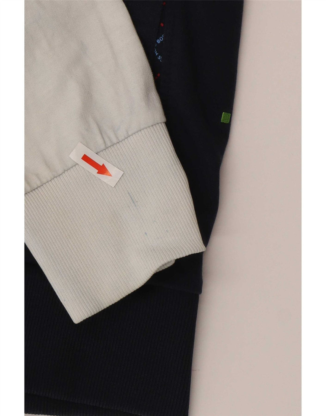 Hugo Boss Mens Tracksuit Top Jacket Large White Colourblock