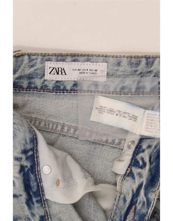 ZARA Womens Straight Jeans EU 40 Medium W30 L28 Blue Cotton