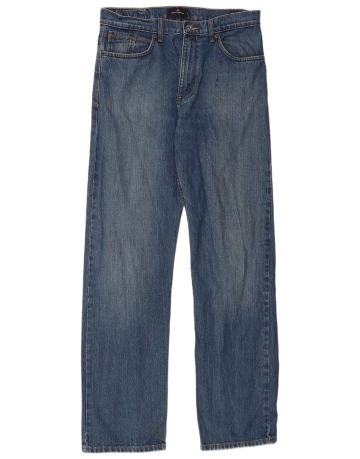 Marks & Spencer Herre Blue Harbor Straight Jeans W32 L33 Blue Cotton