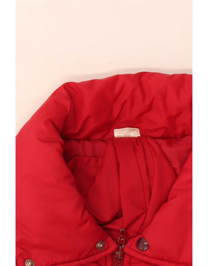 Damska kurtka ocieplana w stylu vintage IT 50 XL, czerwony poliester