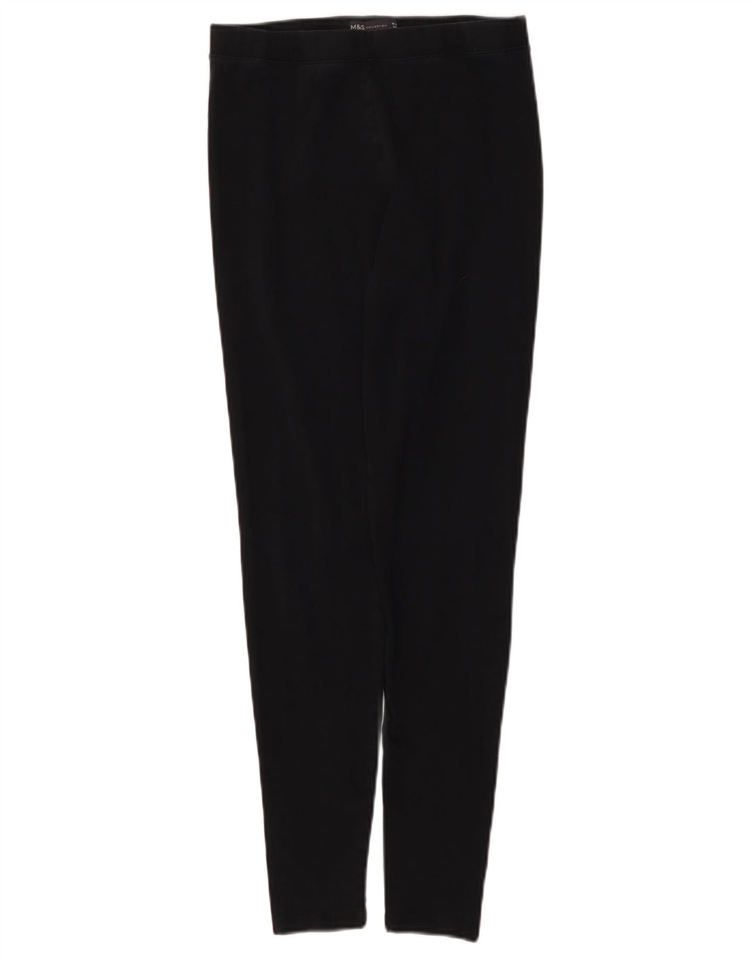 Marks & Spencer Womens Leggings UK 10 Small Black Cotton