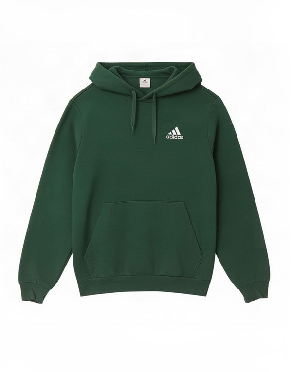 Adidas Mens Hoodie Jumper Small Green Cotton