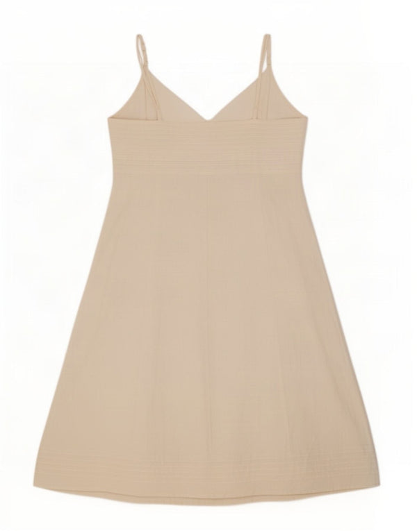 Crew Clothing Rochie de soare pentru femei UK 16 mare bumbac alb