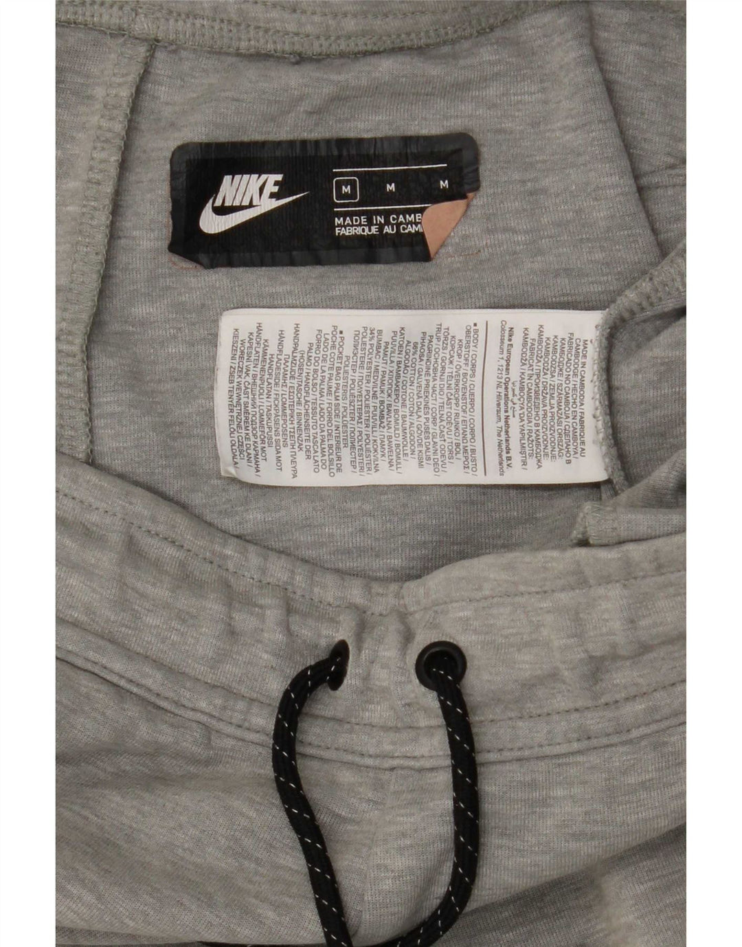 Pantaloni da tuta da uomo Nike Joggers in cotone grigio medio