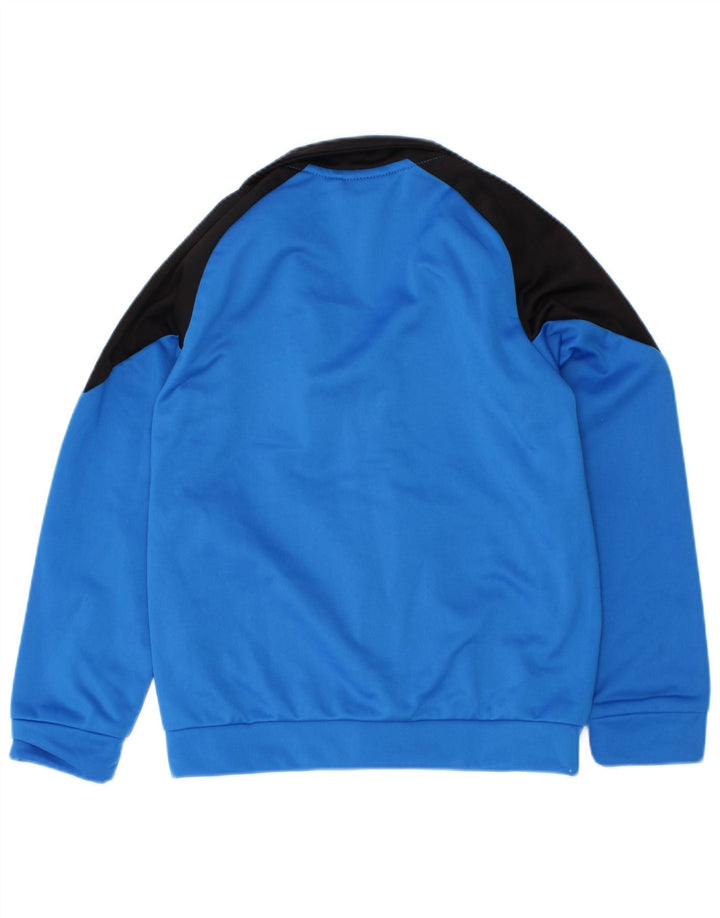 Puma Chaqueta de chándal gráfica para niños 5-6 años Poliéster con bloques de color azul