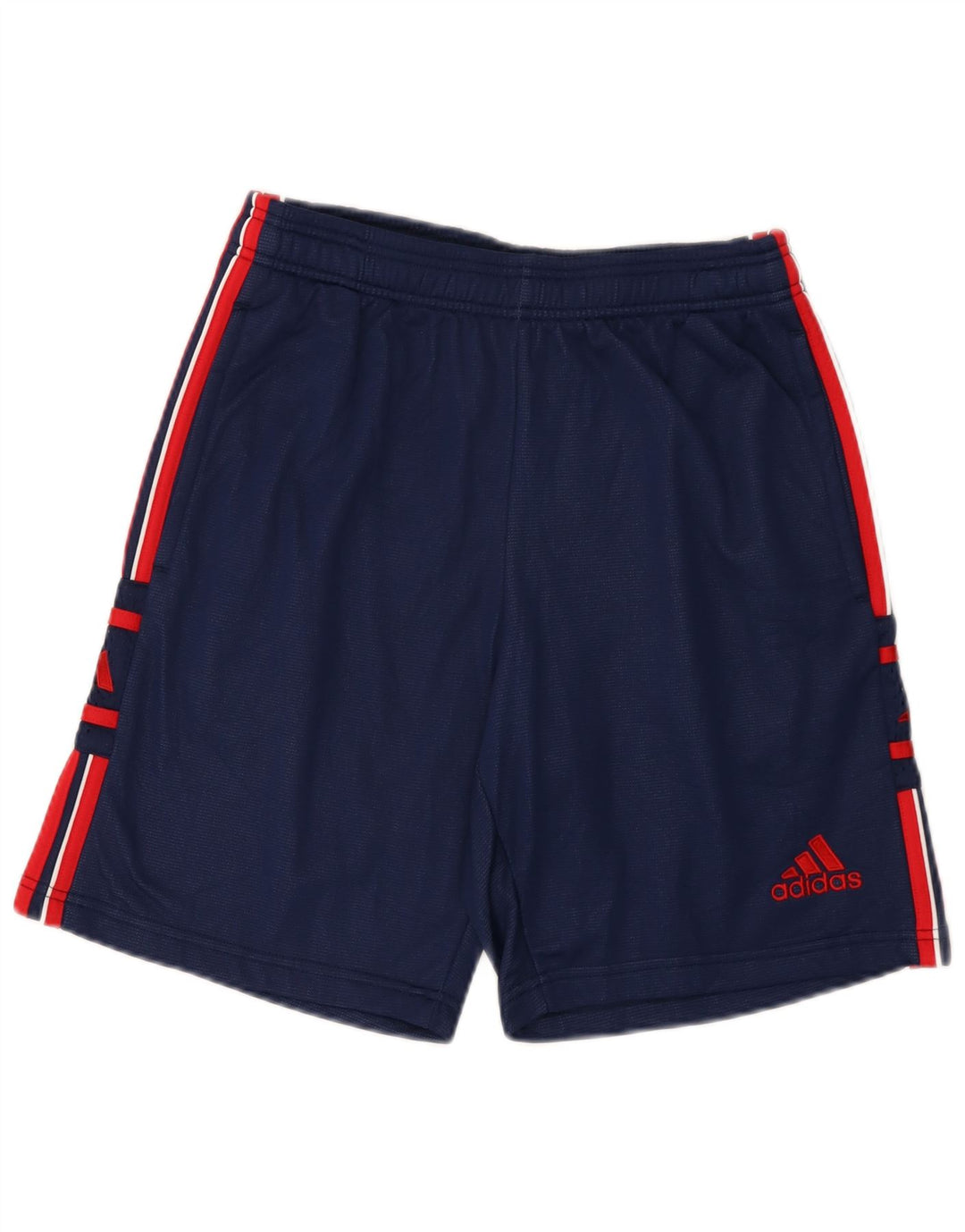 Pantaloncini sportivi grafici da uomo Adidas medi blu navy in poliammide