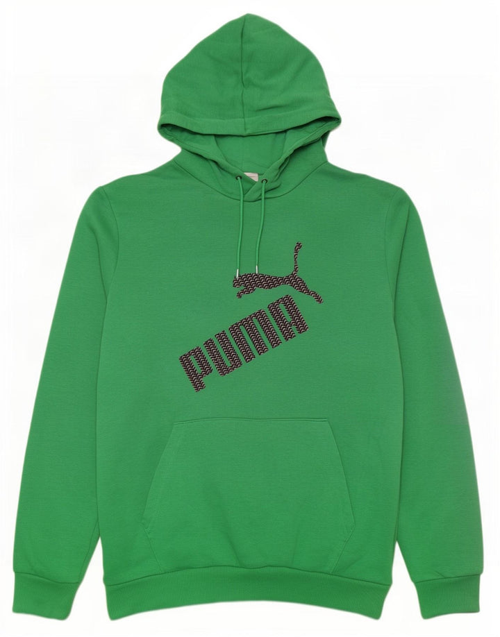 Puma muška majica s kapuljačom s kapuljačom srednje zelene boje